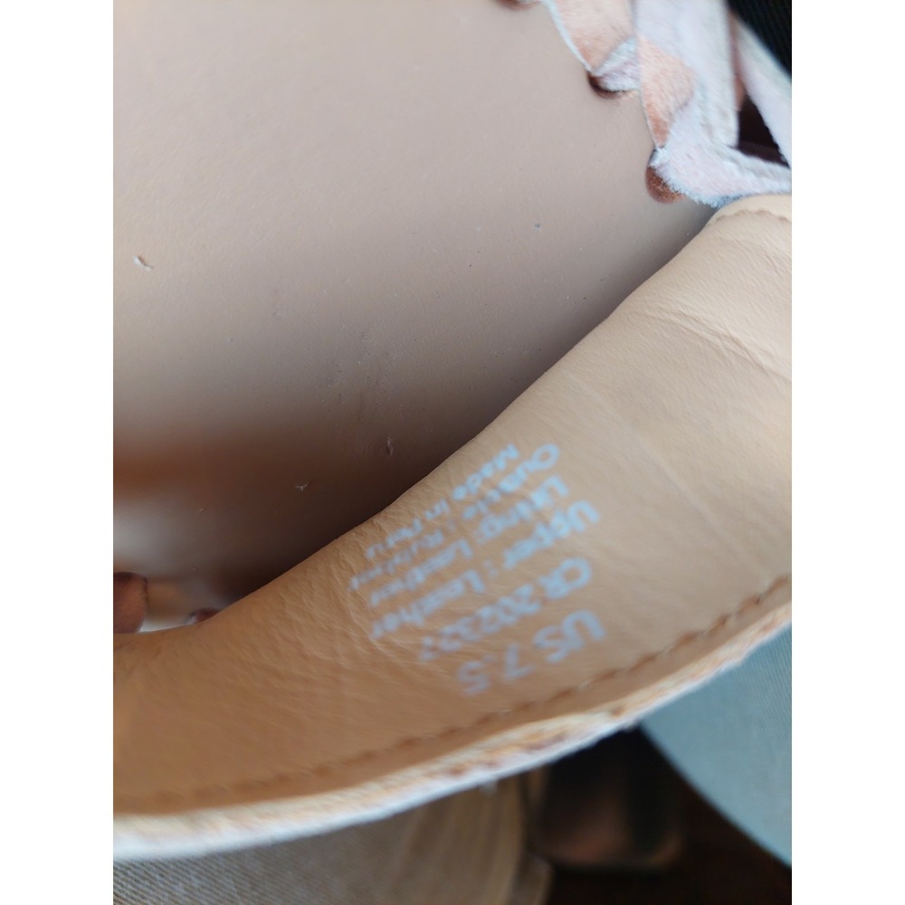 Nisolo Wmns Desert Rose Leather Huarache Strappy Flat Sandal Size 7.5M NEW! $138 - Picture 11 of 12